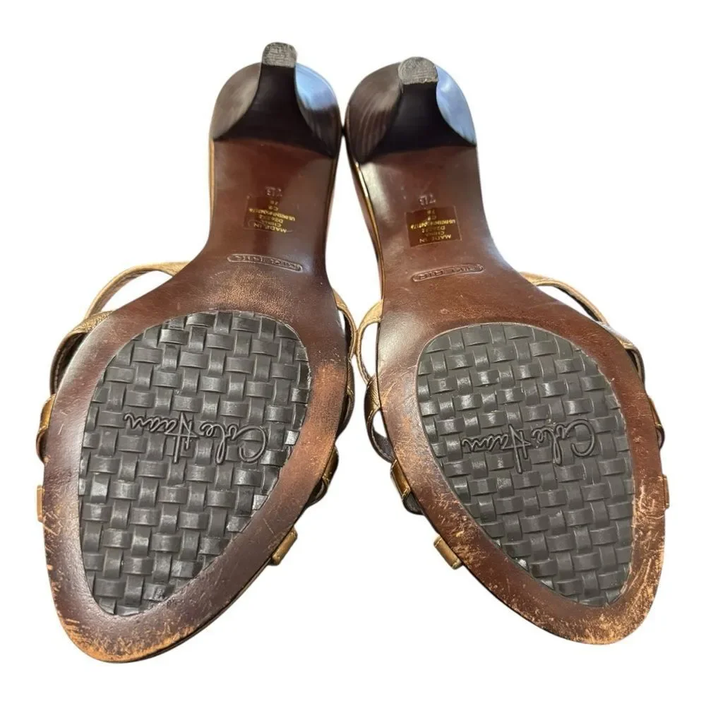 Cole Haan Vintage Slide Embellished Heel Sandals 7